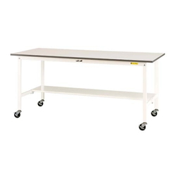Work Table 150 Series, Mobile, H826 mm, With Half-Sided Shelf Board, SUPC Series