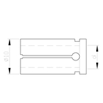 Straight collet