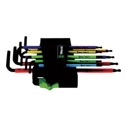Tamper-Proof Set of Multi Color Ball Point Torx® Wrench 
