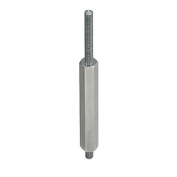 Hex Posts - Both Ends Threaded, Thread Length & Dia. Configurable