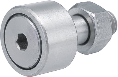 Cam Follower - Hex Socket on Head, Flat