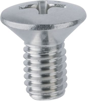 Cross Recessed Round Flat Head Machine Screws - Single Item / Small Box