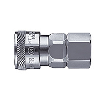 High Coupler, Small Bore, Steel, FKM SF