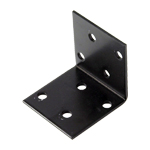 G-4 Hole L-Shaped Bracket, Black
