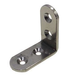 Stainless Steel Extra Thick Corner Bracket, Round